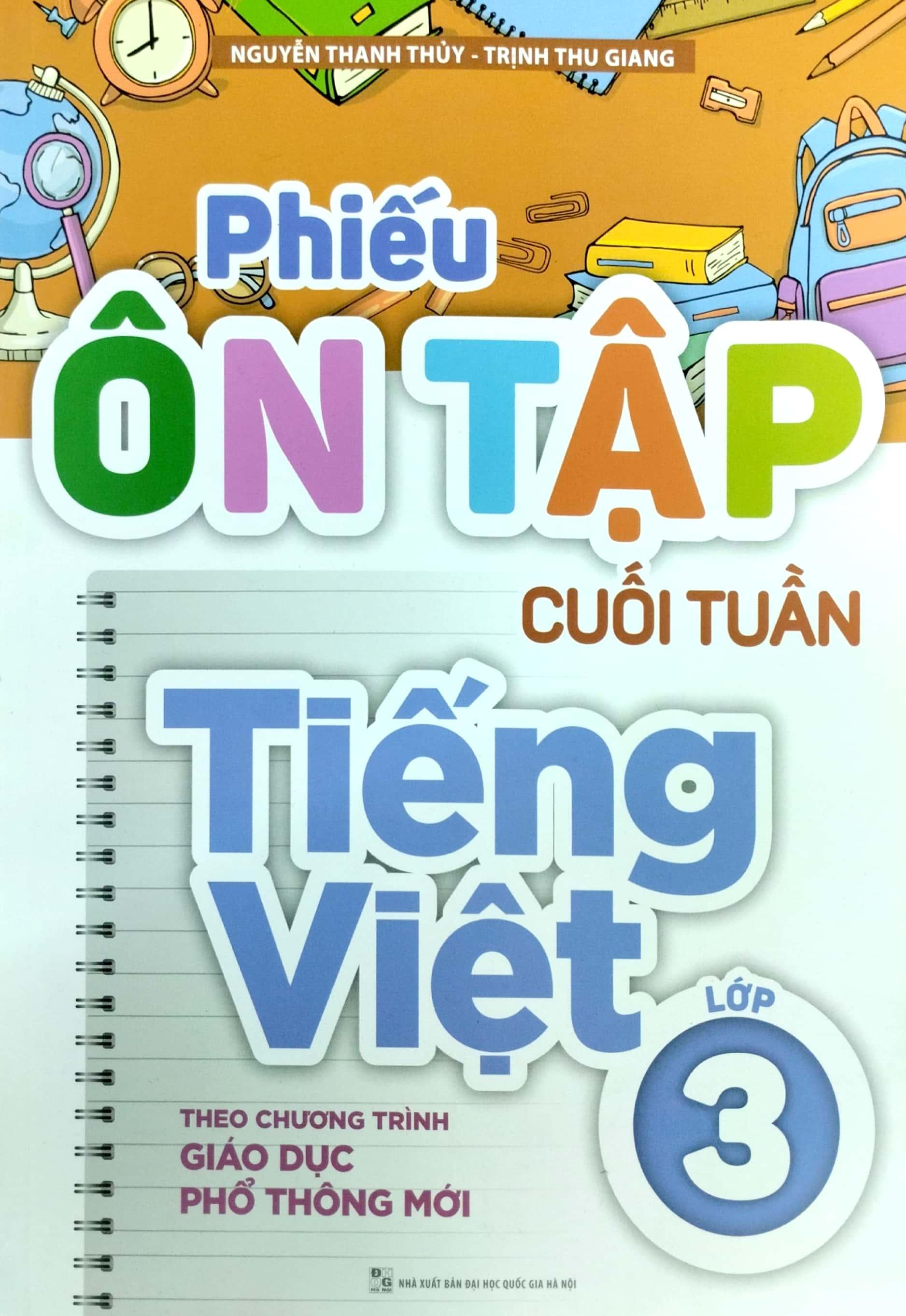 Phiếu Ôn Tập Cuối Tuần Tiếng Việt Lớp 3