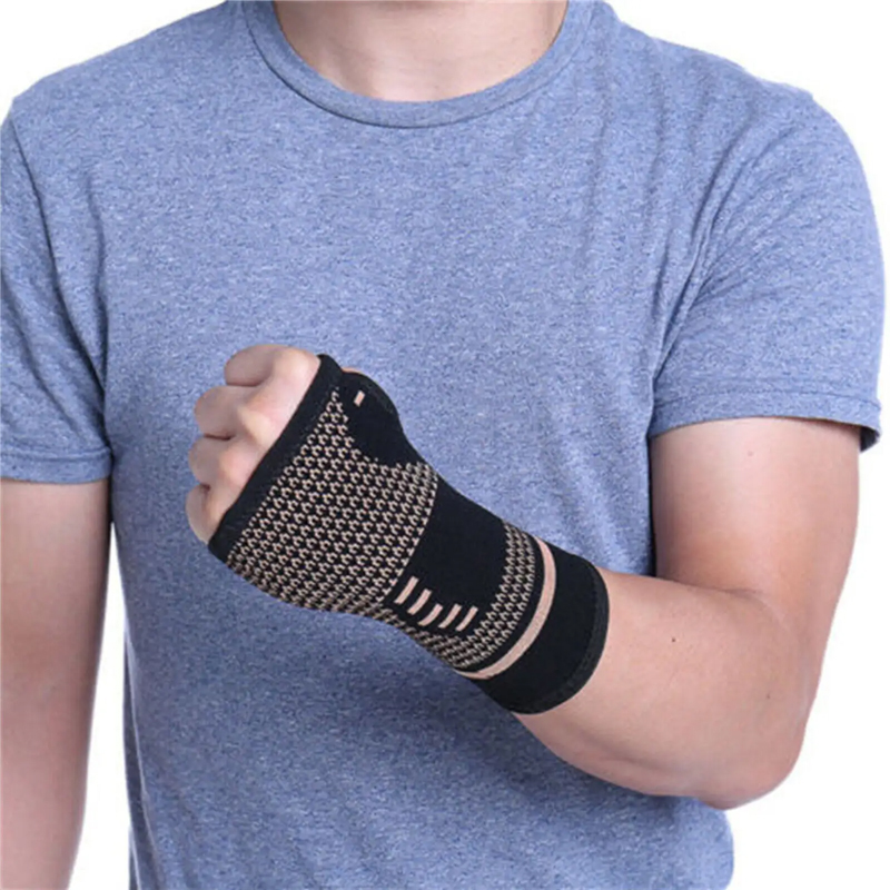 Băng bảo vệ lòng bàn tay AOLIKES A-8280 hỗ trợ cổ tay Copper ion palm guard