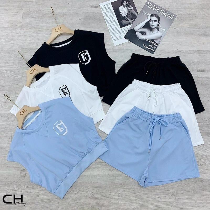 Sét bộ thể thao đùi chất liệu umi tre trung cá tính kèm hình thật