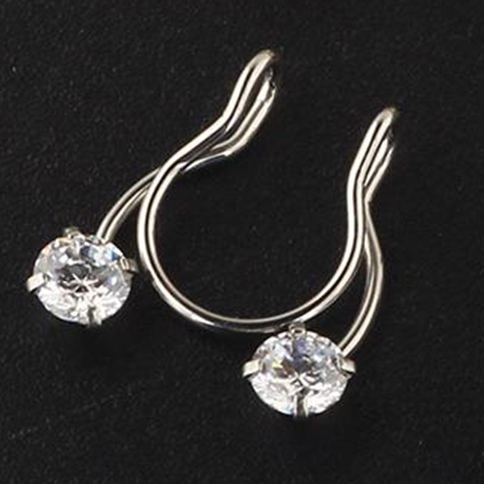 Stainless steel Nose 8mm Loop No Piercing Clip On Hoop Rings