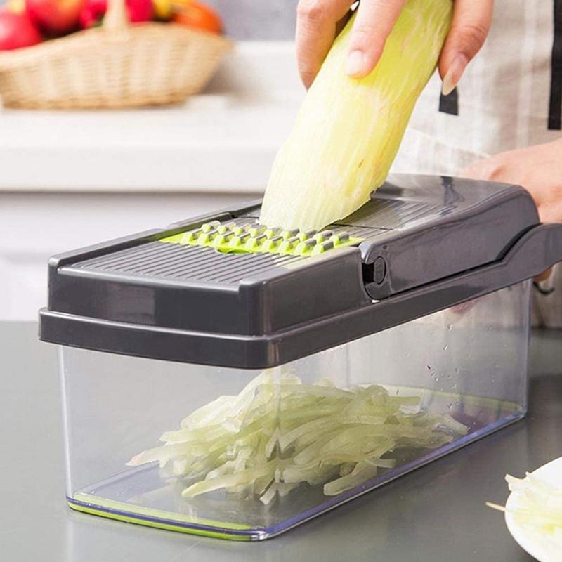 Rau Củ Quả, Cắt Lát Củ Quả Giá Hủy Diệt Cà Rốt Xay Xay Thịt 6 Trong 1 Tiện Ích Máy Thái Dao Gọt Vỏ Thoát Rổ Phụ Kiện Nhà Bếp Dụng Cụ