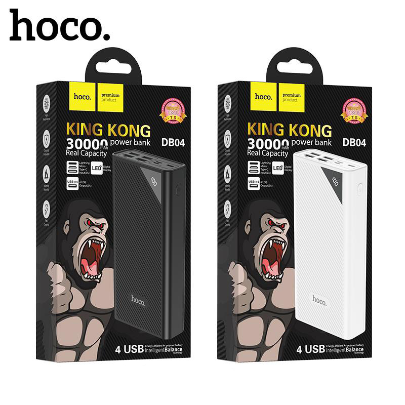 Sạc Pin Dự Phòng Hoco DB04 - Dung Lượng 30.000 mAh - Hàng Chính Hãng