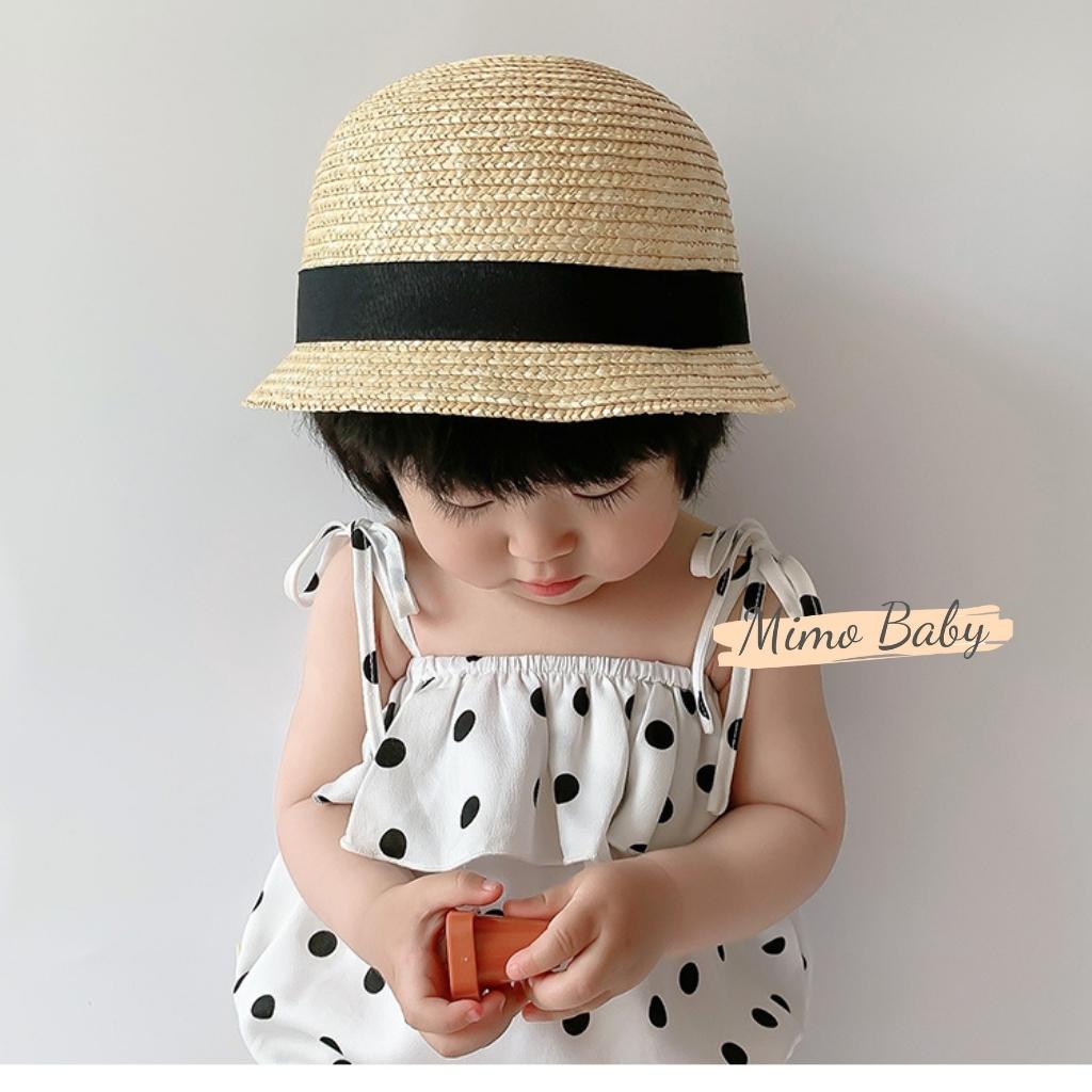 Mũ cói phong cách Nhật Bản cho bé MH03 Mimo Baby