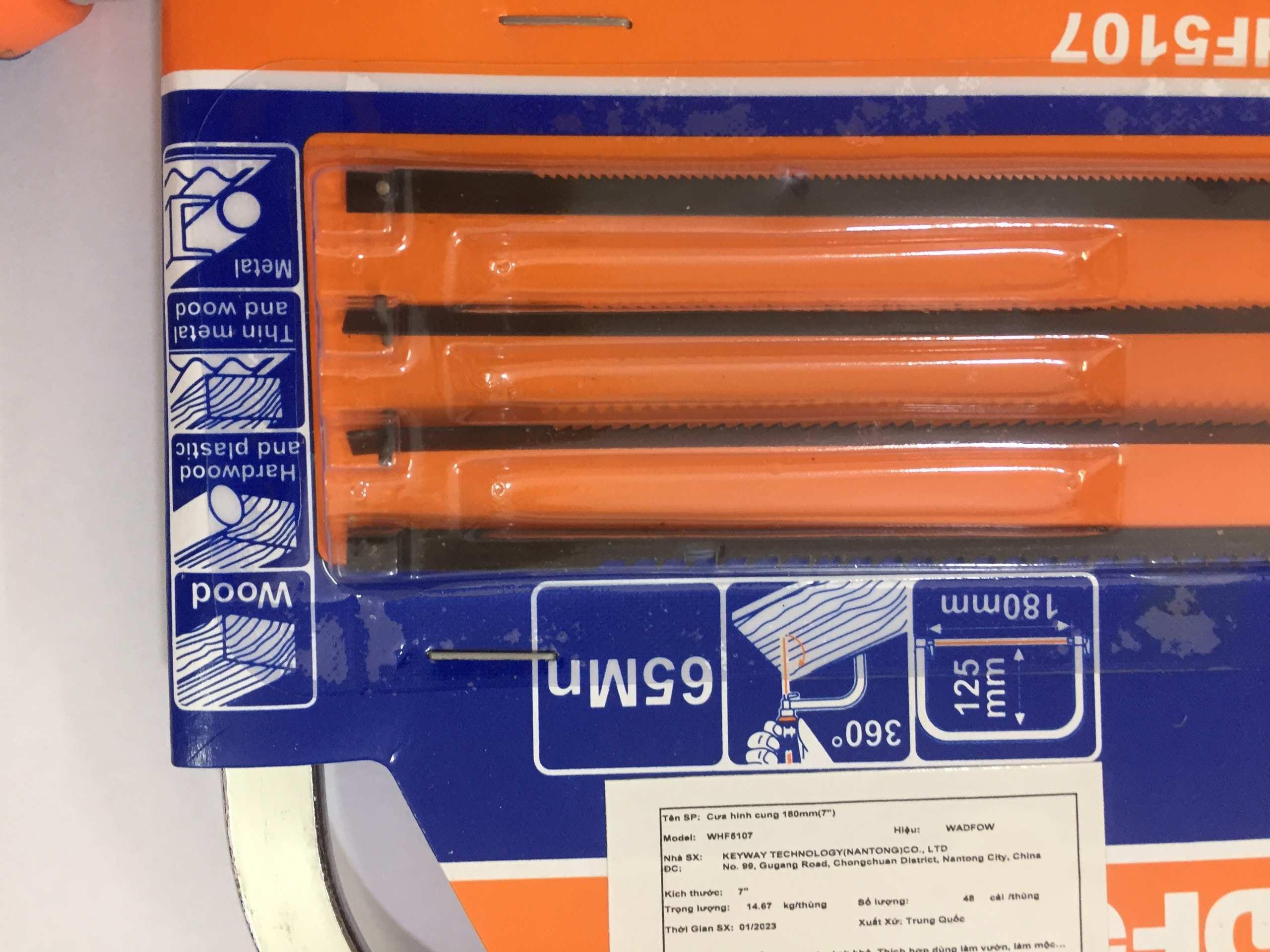 CƯA HÌNH CUNG 180MM(7") WHF5107 WADFOW - HÀNG CHÍNH HÃNG