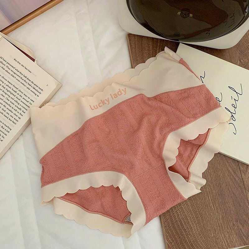 Quần lót cotton nữ viền thun lạnh mềm mại,thoáng khí, co giãn 4 chiều ôm sát cơ thể.Quần chip không lộ viền hàng cao cấp