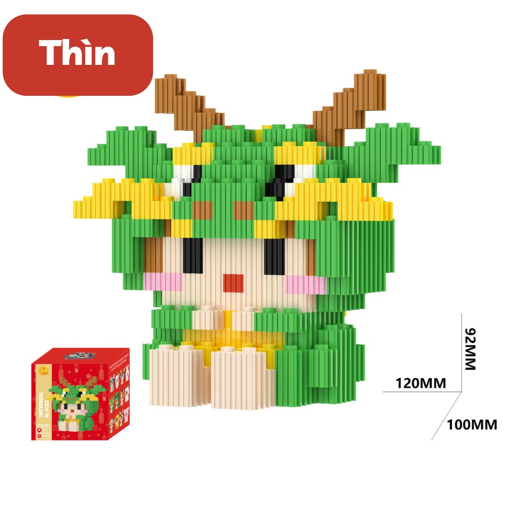 LEGO đồ chơi trẻ em Mô hình lắp ráp - Phát triển trí tuệ logic - 12 con giáp /bộ