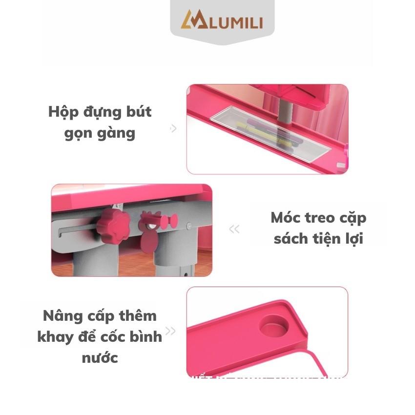 Bộ bàn ghế chống gù chống cận Lumili B02 bàn học thông minh cho học sinh