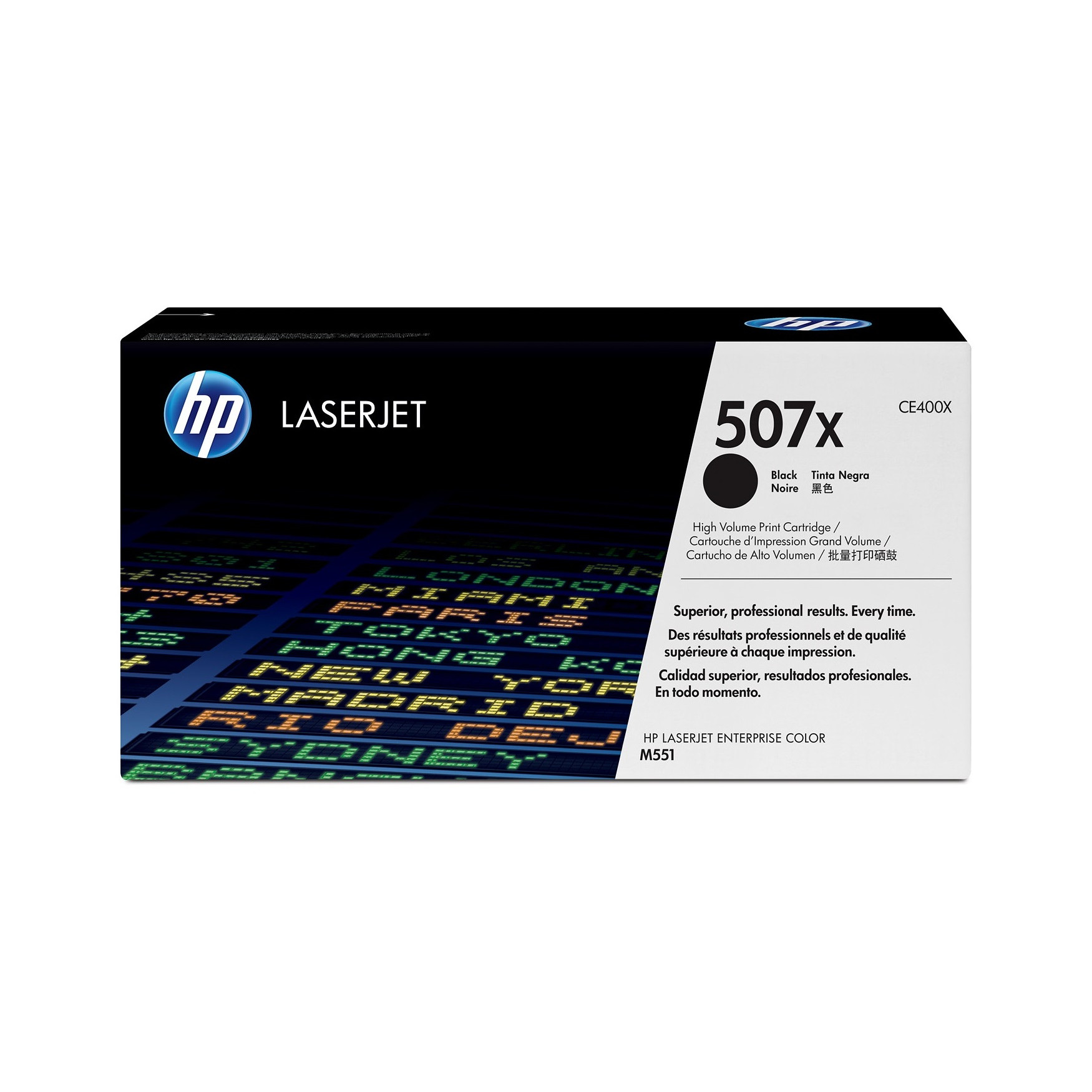 Mực in HP 507X High Yield Black Original LaserJet Toner Cartridge (CE400X) - Hàng Chính Hãng