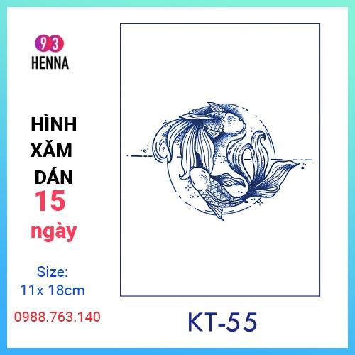 Hình Xăm Dán Tạm Thời Thảo Dược 15 Ngày mã KT55