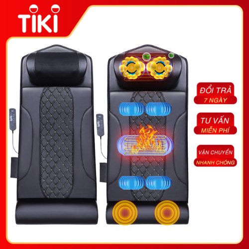 Nệm Massage Toàn Thân - Massage Cổ, Vai, Gáy - Massage Toàn Thân - Phiên Bản 2022 - Đệm Mát Xa Toàn Thân Hồng Ngoại, Động Cơ Mạnh Mẽ, Xoa Bóp Đúng Ký Thuật, Chăm Sóc Cột Sống Mỗi Ngày