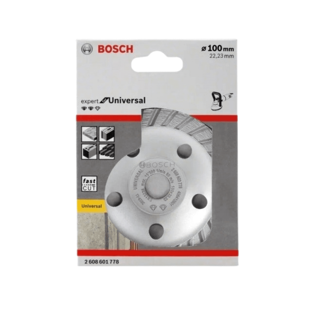 BÁNH MÀI BÊ TÔNG 100MM UNIVERSAL BOSCH 2608603606 - HÀNG CHÍNH HÃNG