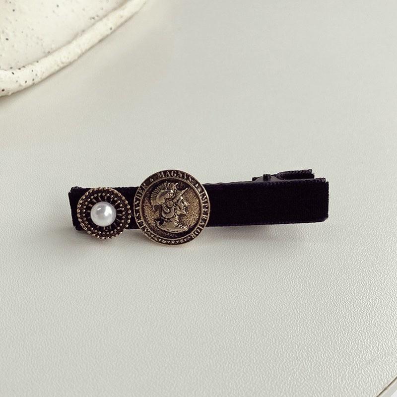Kẹp nơ đá phong cách vintage tiểu thư