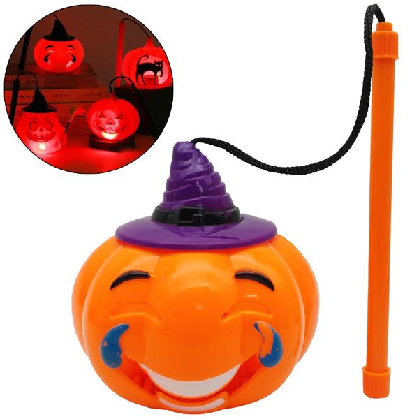 Lồng Đèn Halloween Bí Ngô Có Đèn Và Âm Thanh - WanLongDa 1284-5