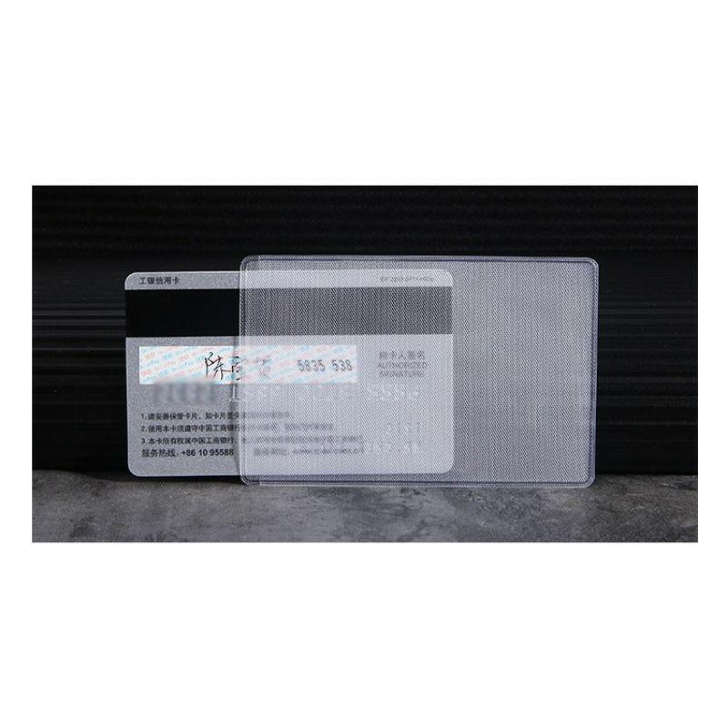 Vỏ bọc thẻ ATM CMND thẻ học sinh bảo quản Card - Túi đựng căn cước trong suốt bảo quản thẻ 1 mặt nhám chống vân tay