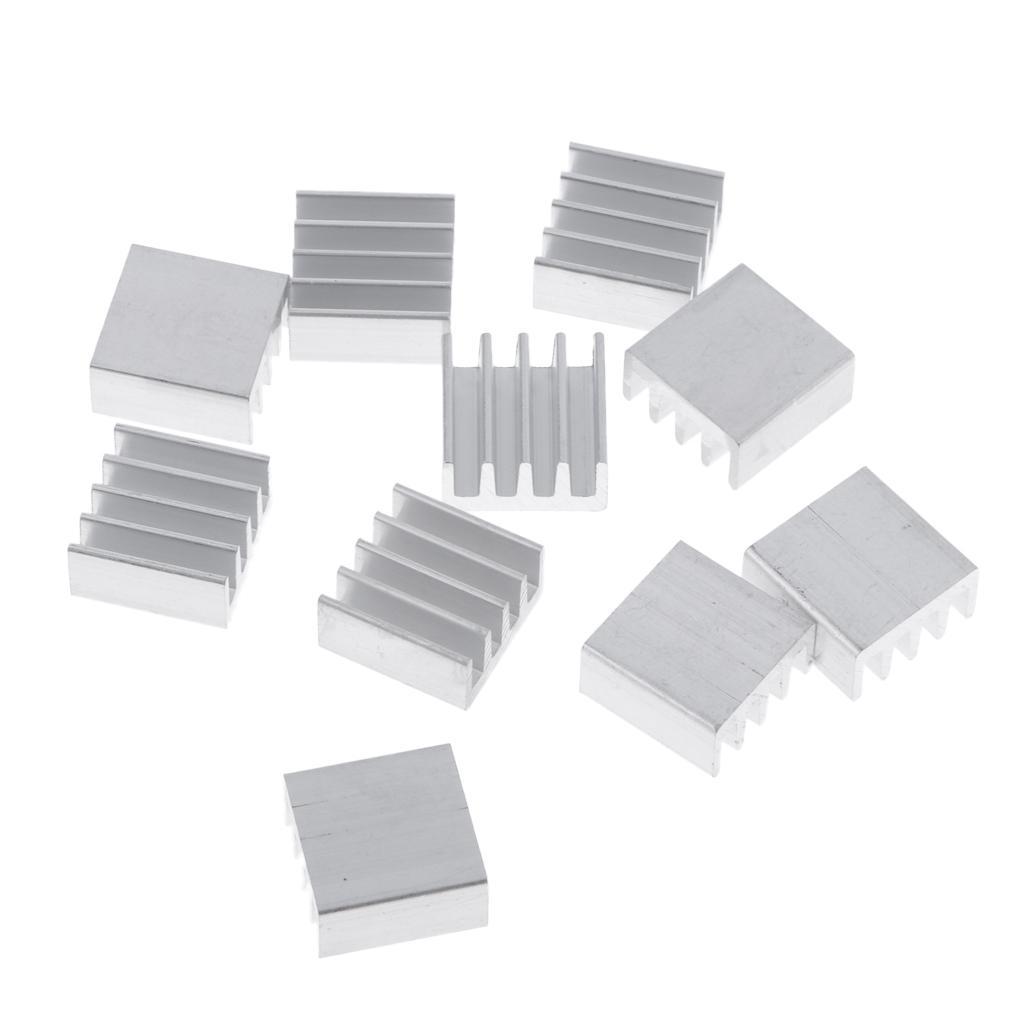 10PK Aluminum Heatsink Cooling Fin 14x14x7mm Power Source Heat Sink