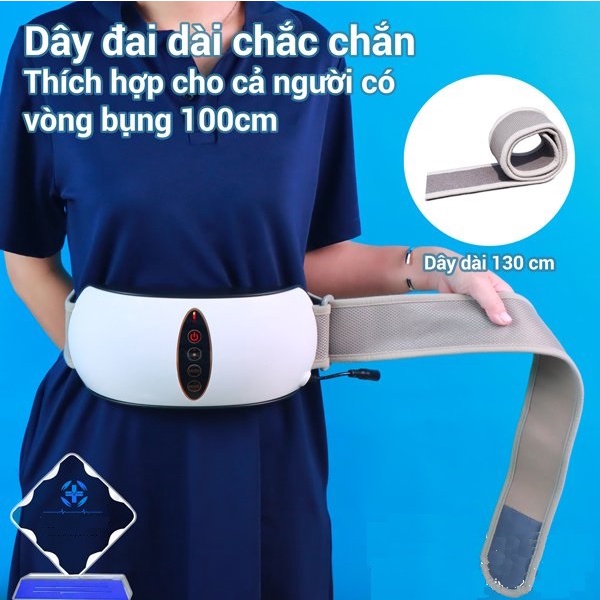 Đai massage tan mỡ bụng- rung lắc và xoay 360 độ hiệu quả Đai Massage đốt cháy chất béo- hồng ngoại giảm đau nhức- làm thon gọn cơ thể