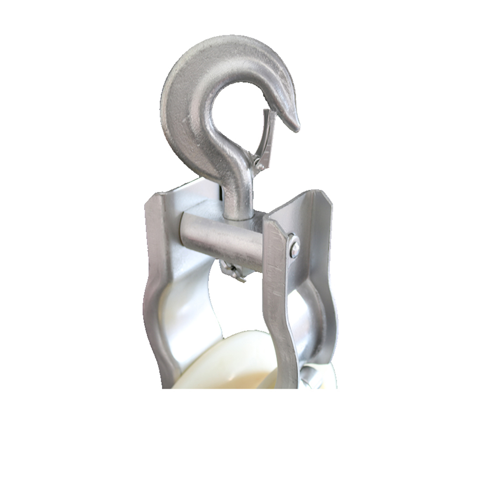 Puly Nhựa Kéo Dây Cáp Điện, Treo Con Lăn Trượt Ròng Rọc, Dây Cáp Nâng Băng Tải Bánh Xe Kích Thước 160*40mm - Hàng Chính Hãng