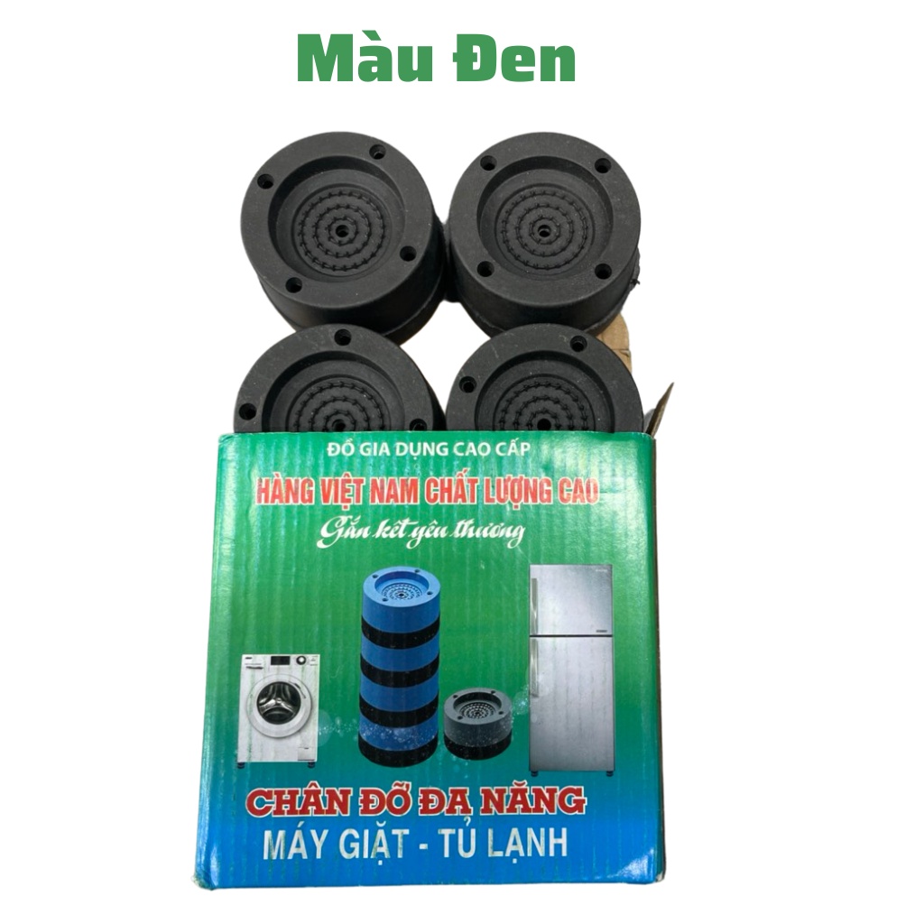 Chân Máy Giặt Bộ 4 Miếng, Chống Ồn Chống Rung, Đế Chống Rung Máy Giặt