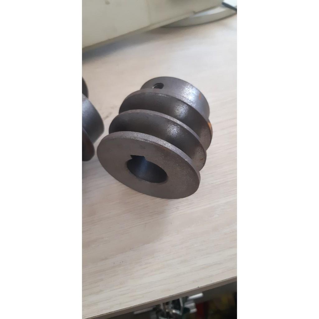 Puly sắt 6 phân cốt 24mm 2 rãnh
