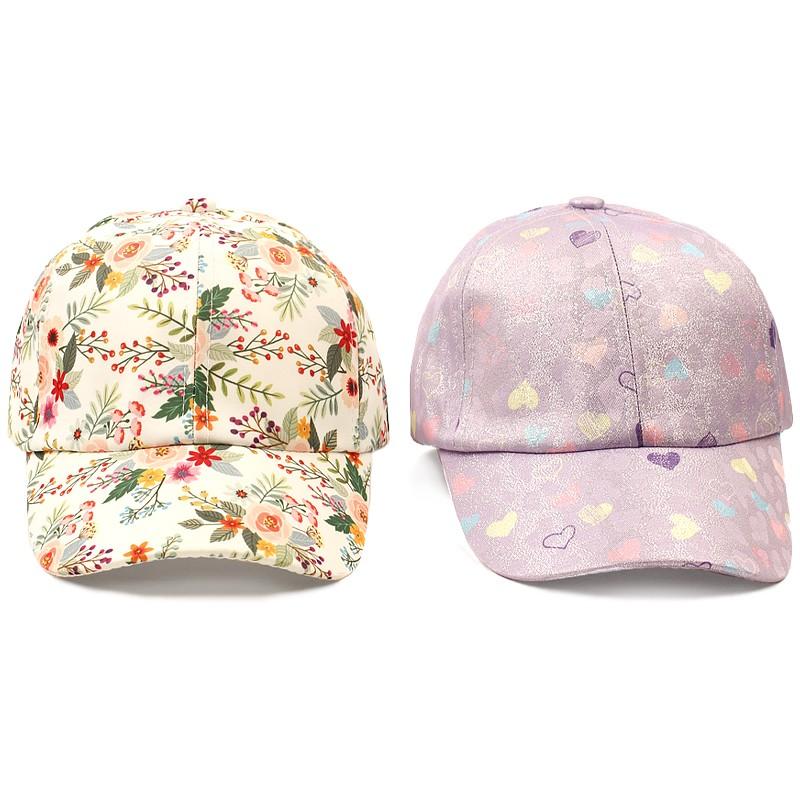 Trẻ Em In Hoa Trẻ Em Mũ Snapback Mũ Bóng Chày Xuân Hè Hip Hop Bé Trai Bé Gái Nón Cho Bé 4-10 Tuổi Color: G