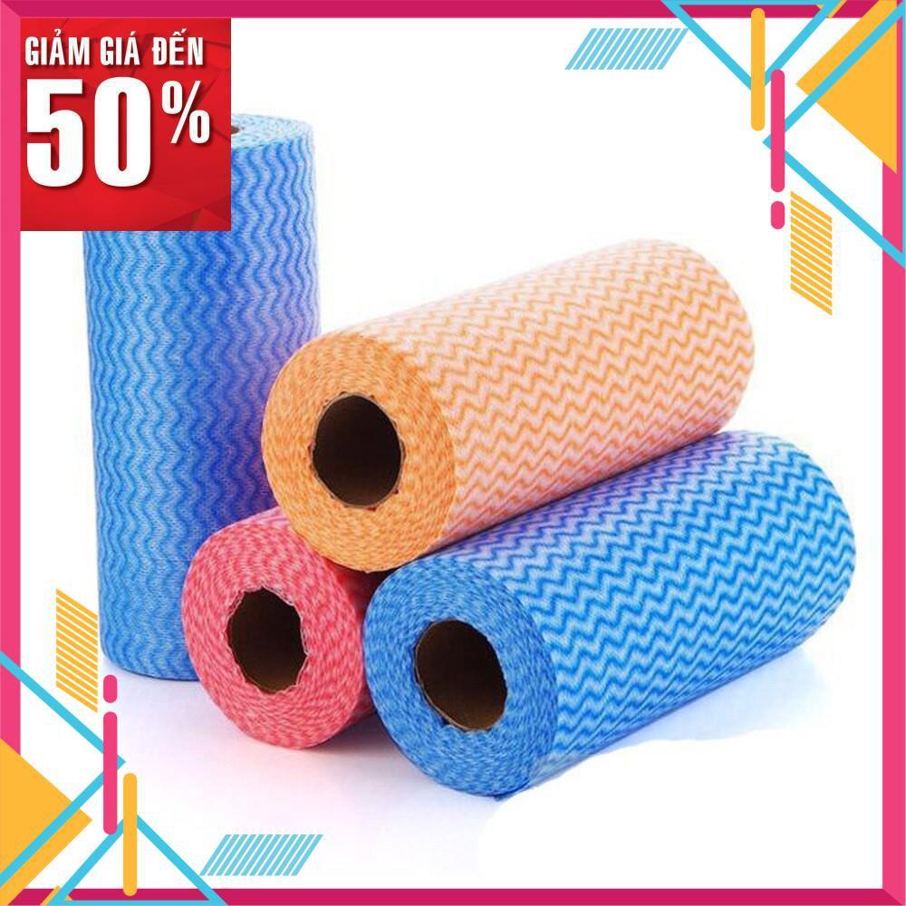 Khăn giấy lau đa năng bằng vải khô không dệt cho phòng nhà bếp tay giầy siêu sạch tiện dụng 50 tờ