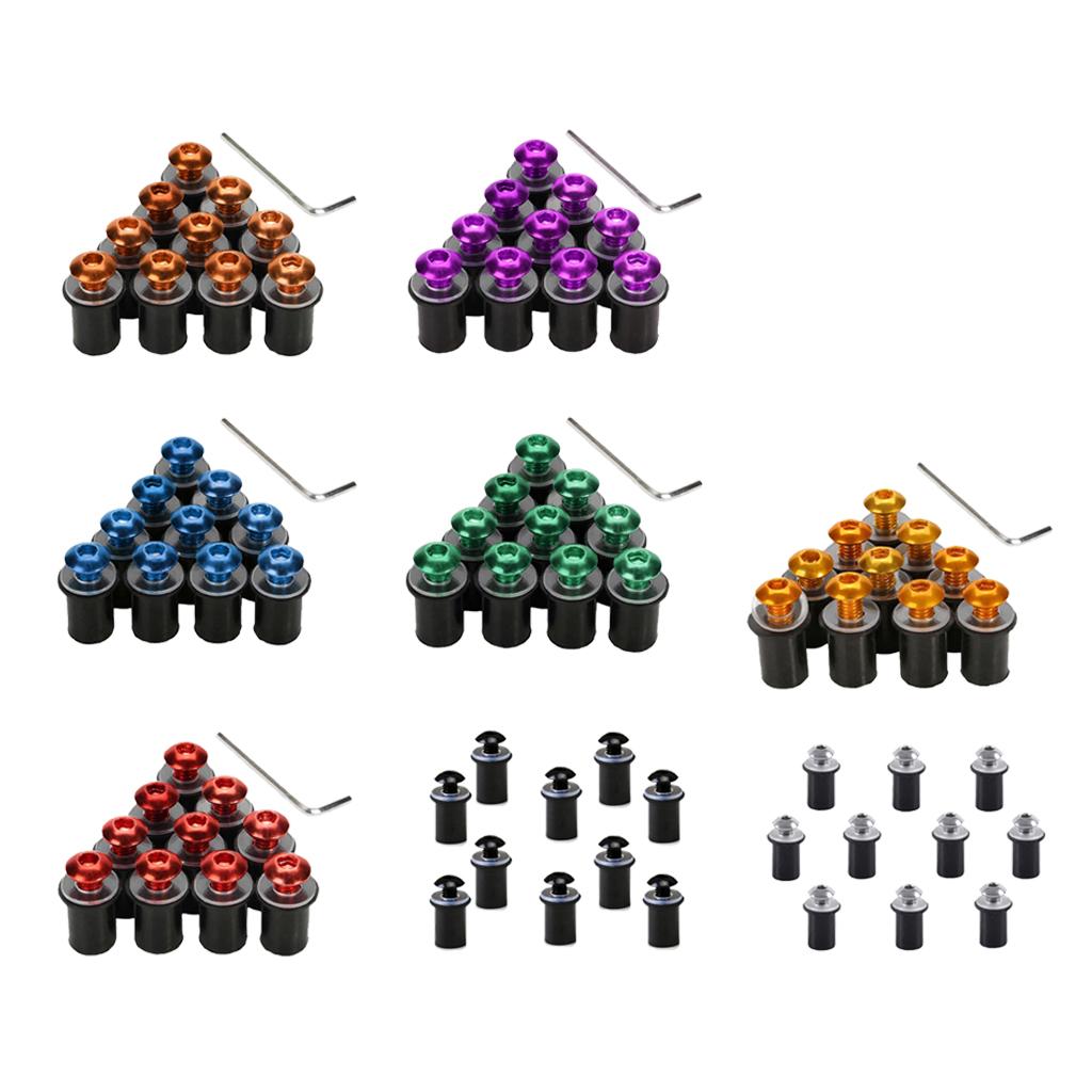 Windscreen Windshield Bolts Screws Kit Fit for Motorcycle Dirt Bike 5MM Bolts M5