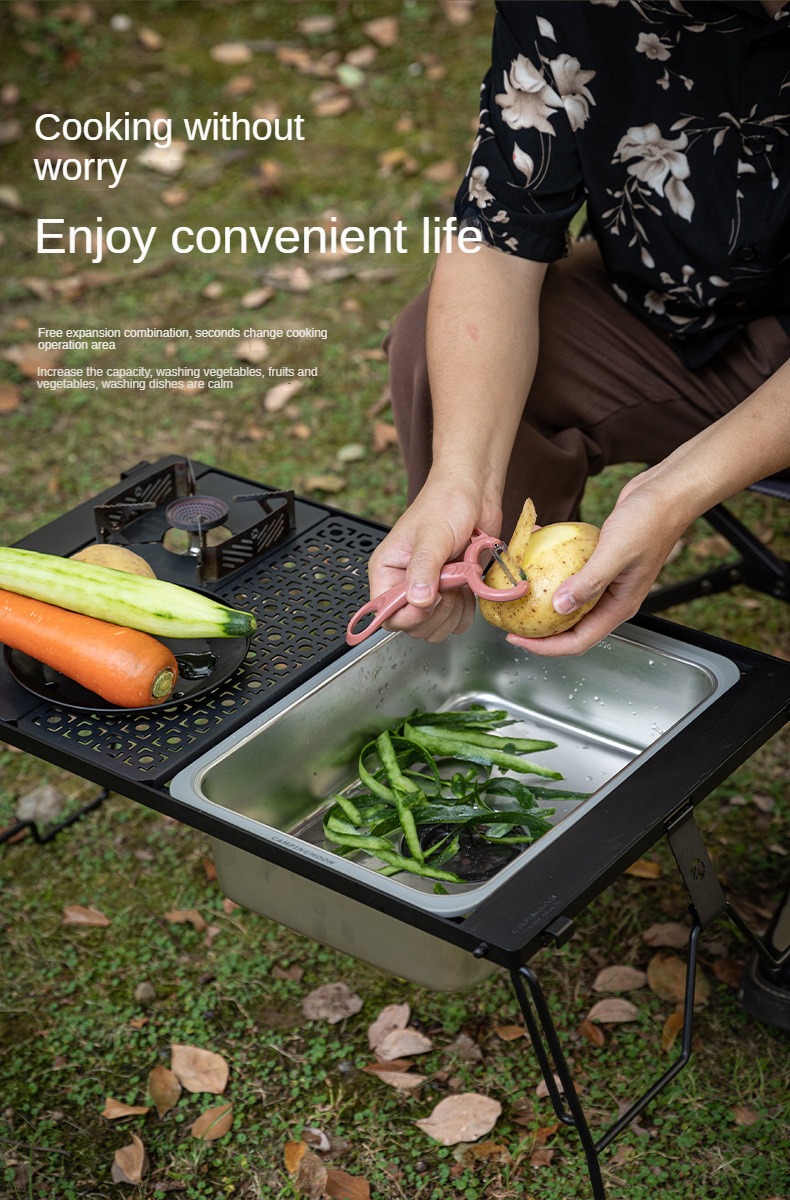 Chậu rửa inox dùng cho bàn IGT Campingmoon CK-26