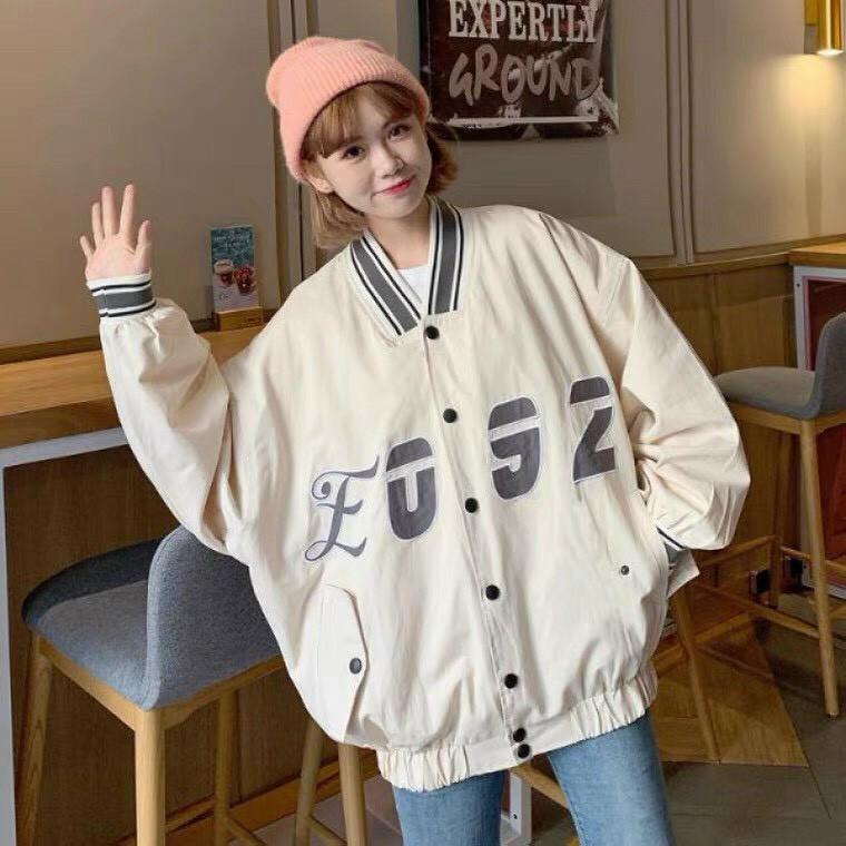 ÁO KHOÁC DÙ BOMBER NỮ,THIẾT KẾ HỌA TIẾT SIÊU NGẦU,CHẤT LIỆU VÃI THOÁNG MÁT TRANG NEMO 36 FASHION