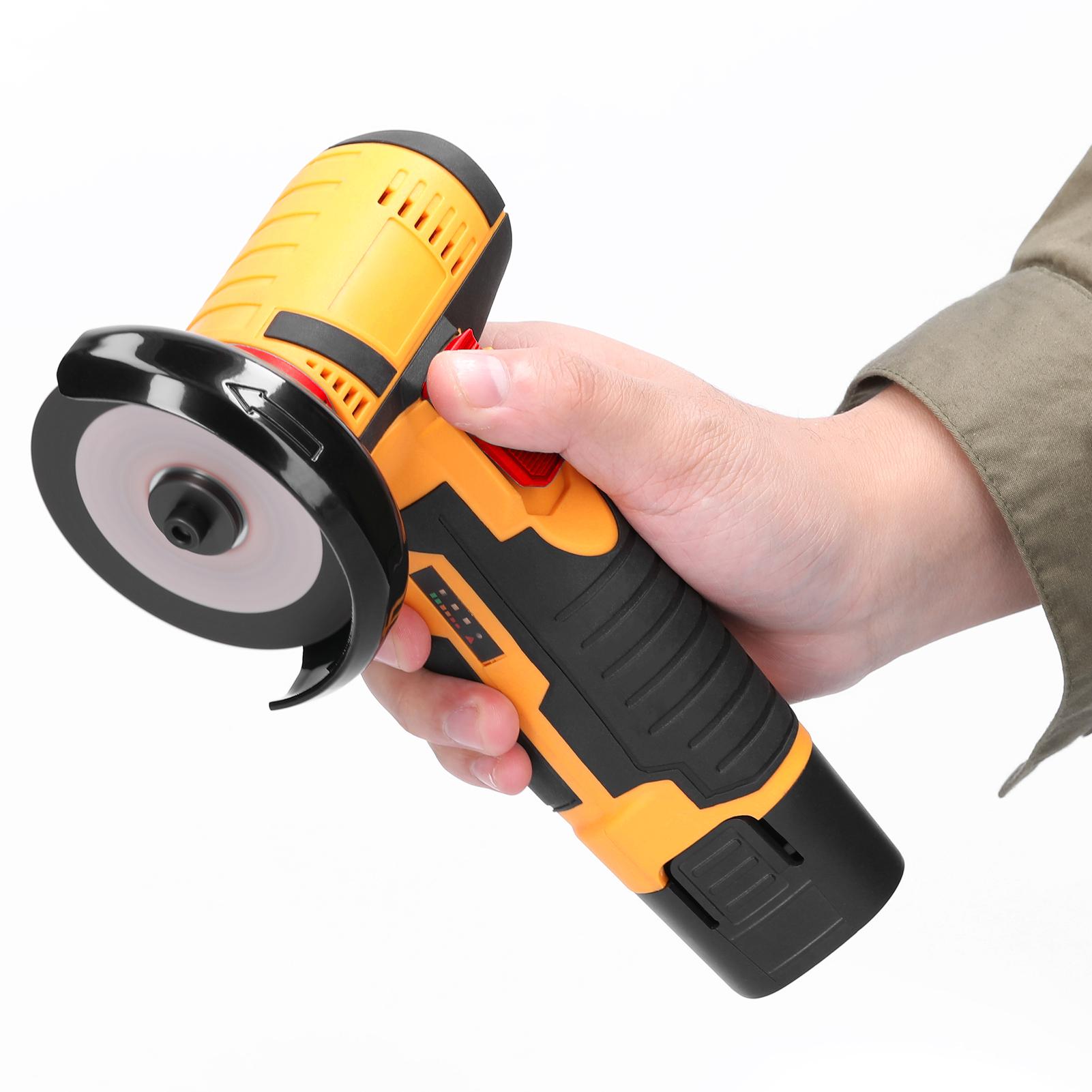 19500rpm Electric Grinding Tool Multifunctional Mini Grinder Handheld Cutter for Cutting Polishing Ceramic Tile Wood Stone Steel