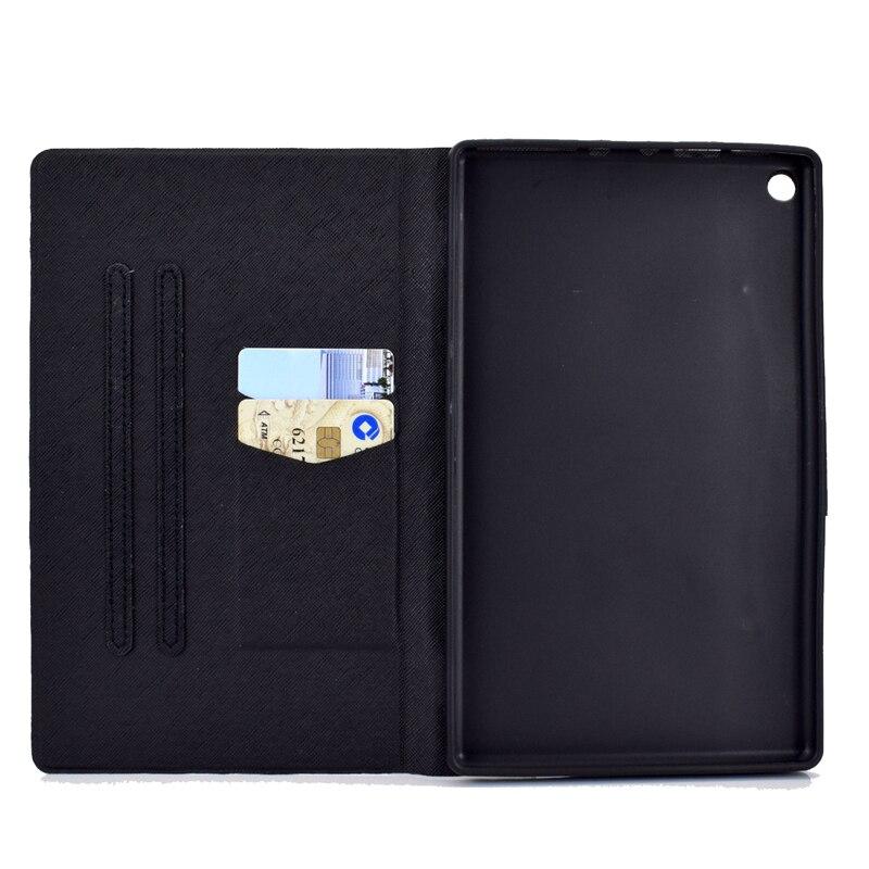 Bao da nắp lật nam châm in họa tiết hoạt hình cho AMAZON KINDLE FIRE HD8 HD 8 2018 2017 2016 8.0 INCH