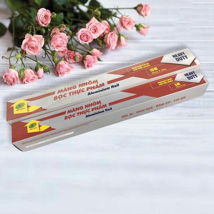 Giấy Bạc Nướng Thực Phẩm Lót Nồi Chiên Không Dầu Cuộn Lớn 5 MÉT, 10 MÉT Bọc Bảo Quản Thức Ăn Vệ Sinh Sạch Sẽ