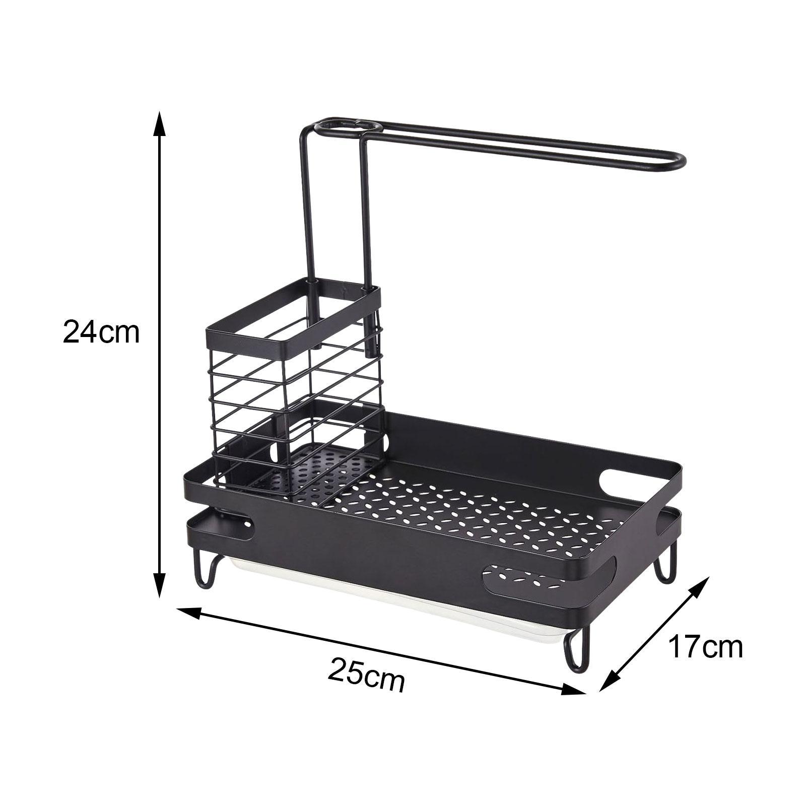 Brush Soap Dispenser Holder Rustproof Sponge Holder for Bathroom