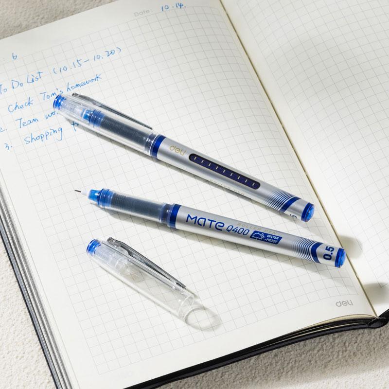 Bút Gel 0.5 mm - Deli EQ400-BL - Mực Xanh