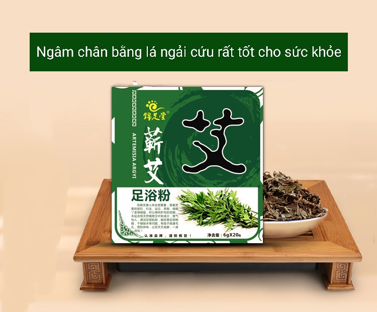 Hộp 20 gói- Bột thảo dược ngâm chân ngải cứu