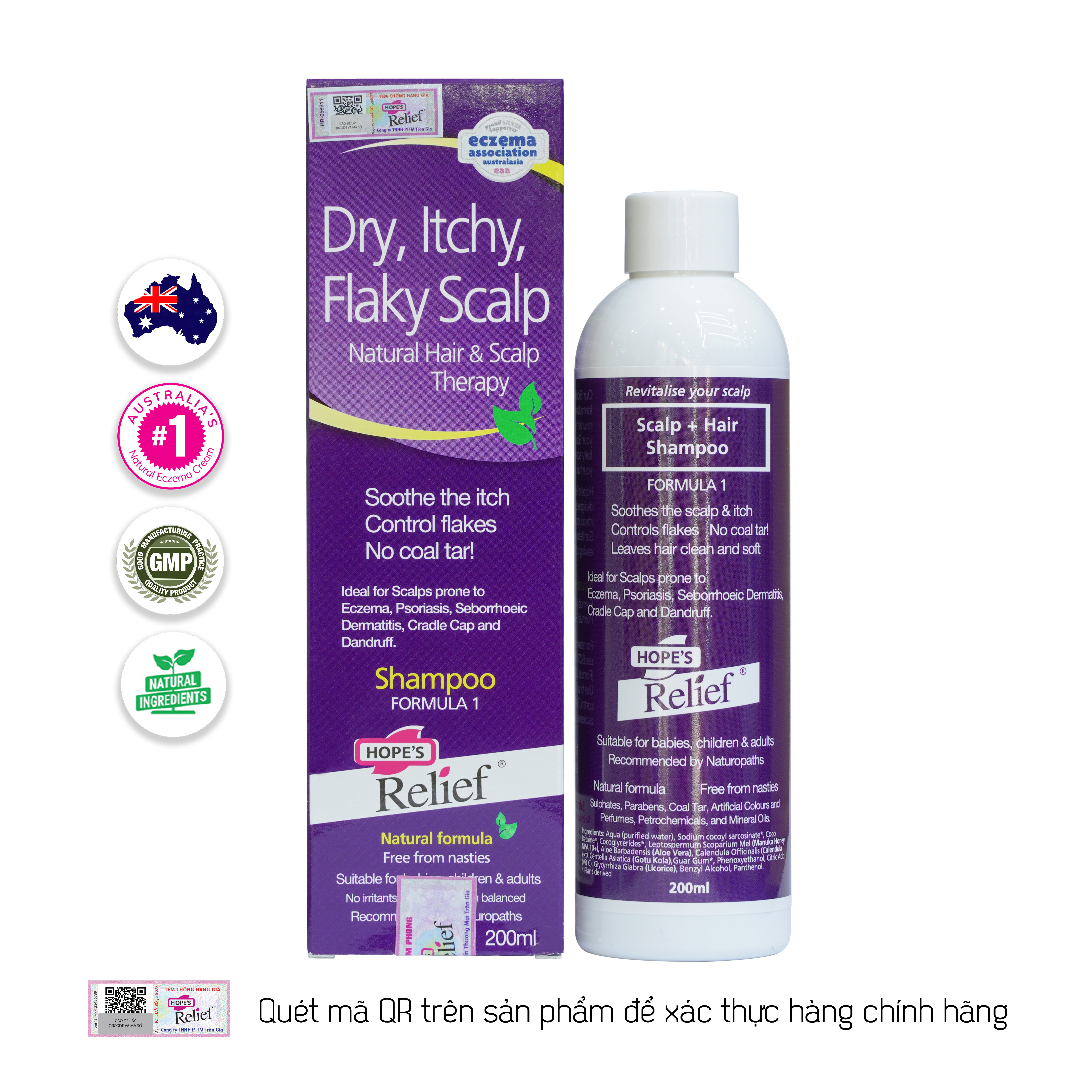 Dầu gội Hope’s Relief cho da đầu có gàu, khô ngứa 200ml