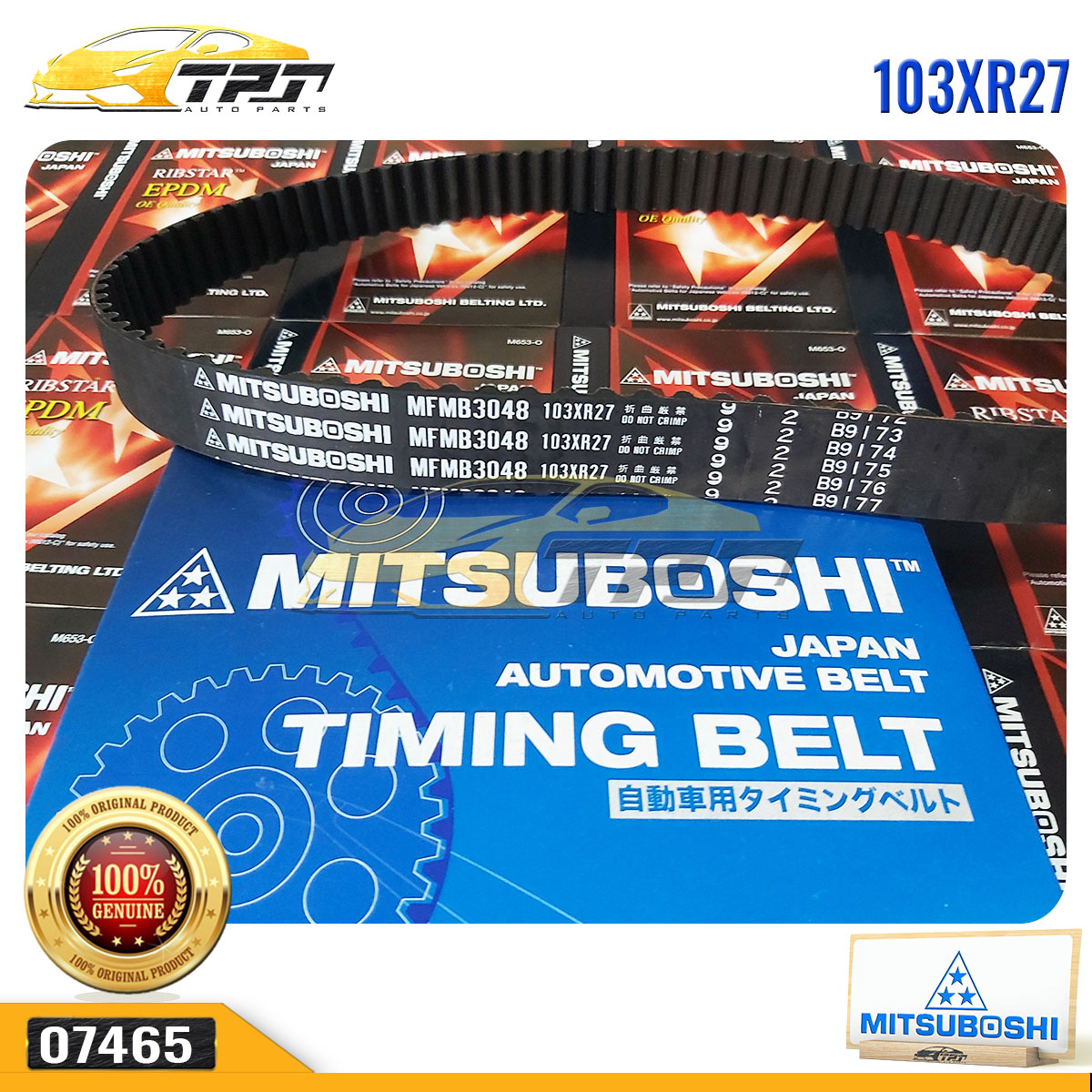 Dây Curoa Cam / Dây Đai Răng Ford RANGER - Mazda BT-50 2.5 103XR27 - 103RU27 MITSUBOSHI - Japan