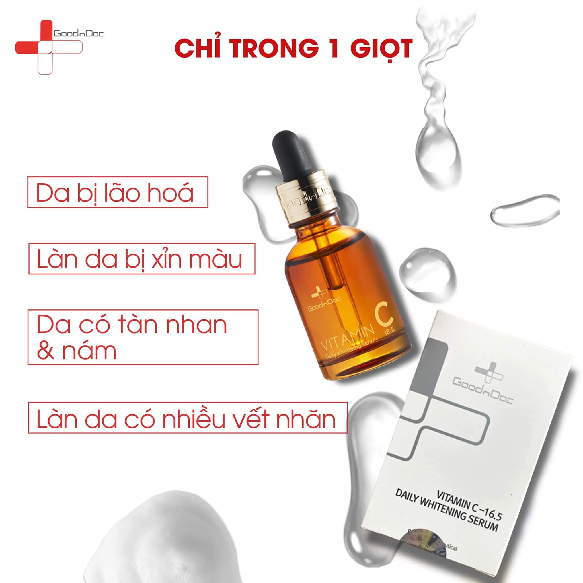 Serum Chuyên Nám Vitamin C 16.5 Daily Whitening Serum Giúp Trắng Sáng Da, Hỗ Trợ Giảm Thâm Nám, Chống Lão Hóa  30ml