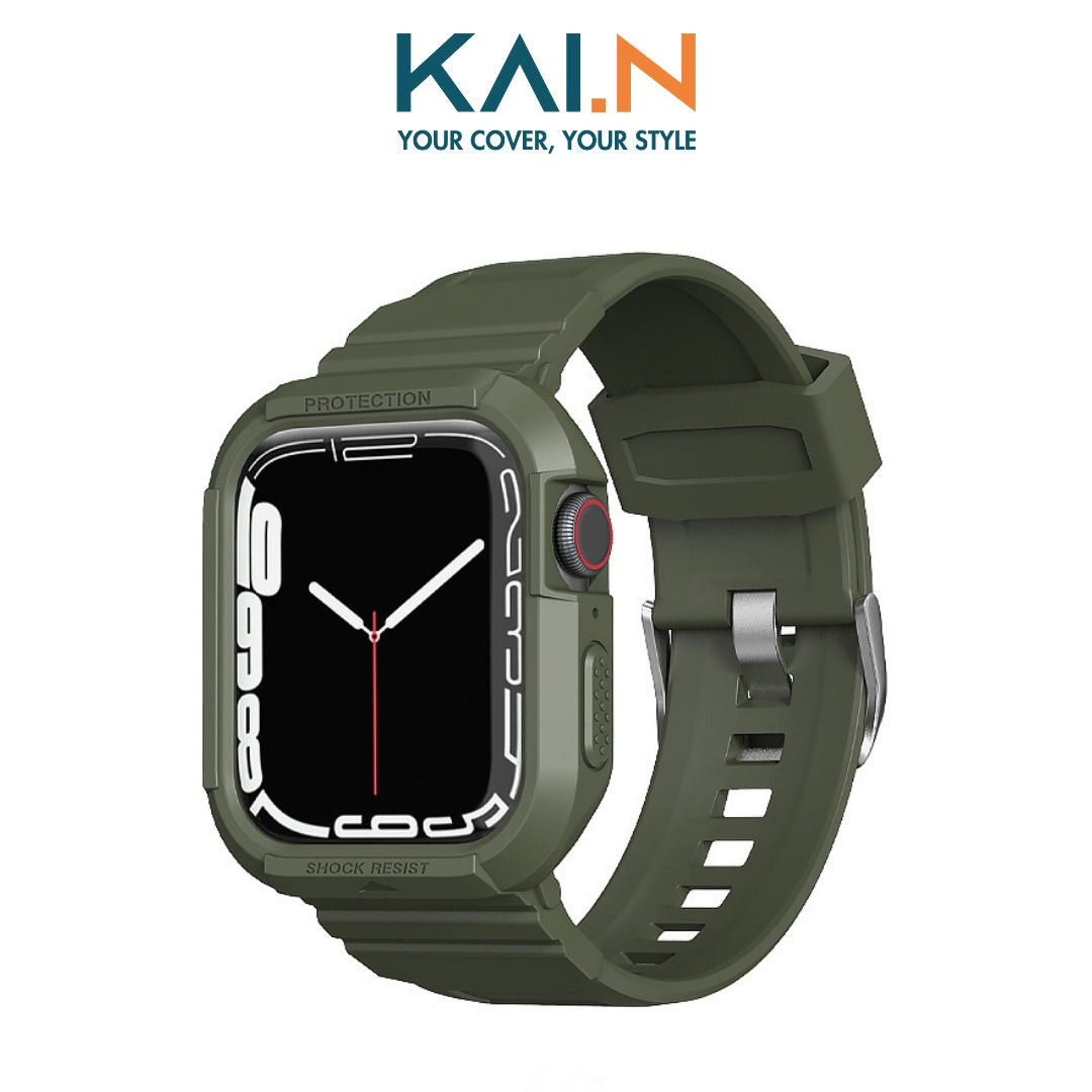 Dây Đeo Kiêm Ốp Dành Cho Apple Watch Ultra/ Apple Watch Series, Kai.N Elegant Shock Proff - Hàng Chính Hãng