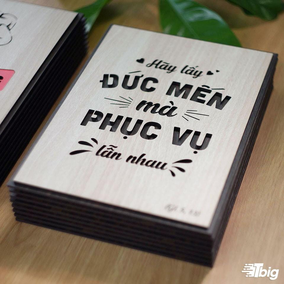 Tranh công giáo TBIG-CG009: Hãy lấy đức mến mà phục vụ lẫn nhau