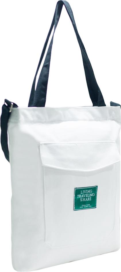 Túi Vải Đeo Chéo Tote Bag Living Nắp Nhọn XinhStore