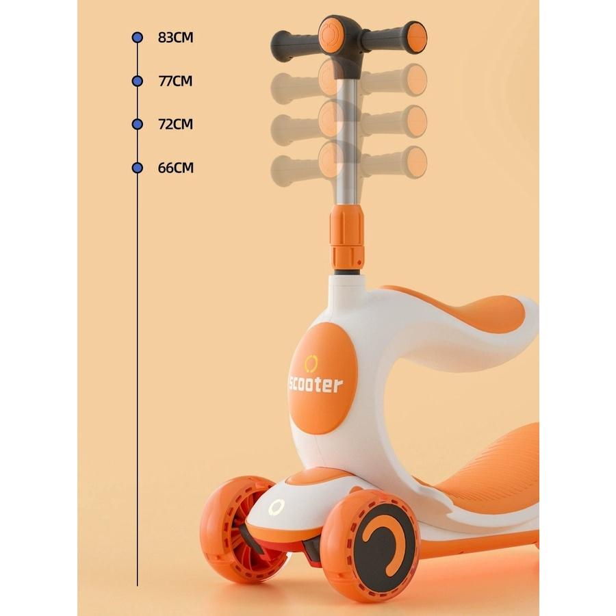 (Loại đẹp)Xe scooter xe trượt xe chòi chân bập bênh đa năng 3in1 cho bé xe chòi