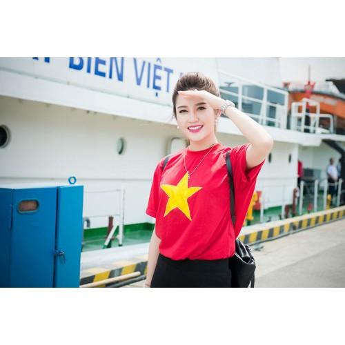 Bộ 1 cờ tổ quốc việt nam và 1 áo việt nam cờ đỏ sao vàng
