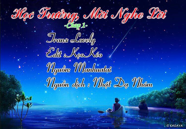 học trưởng, mời nghe lời chapter 1 2