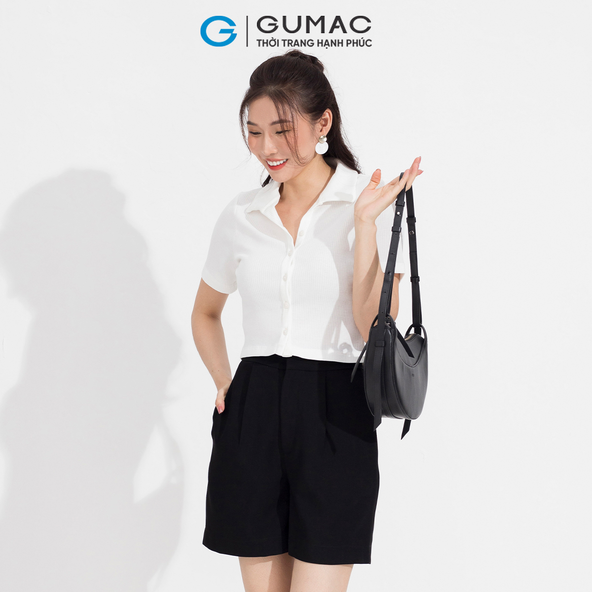 Áo thun cài nút GUMAC ATD04055