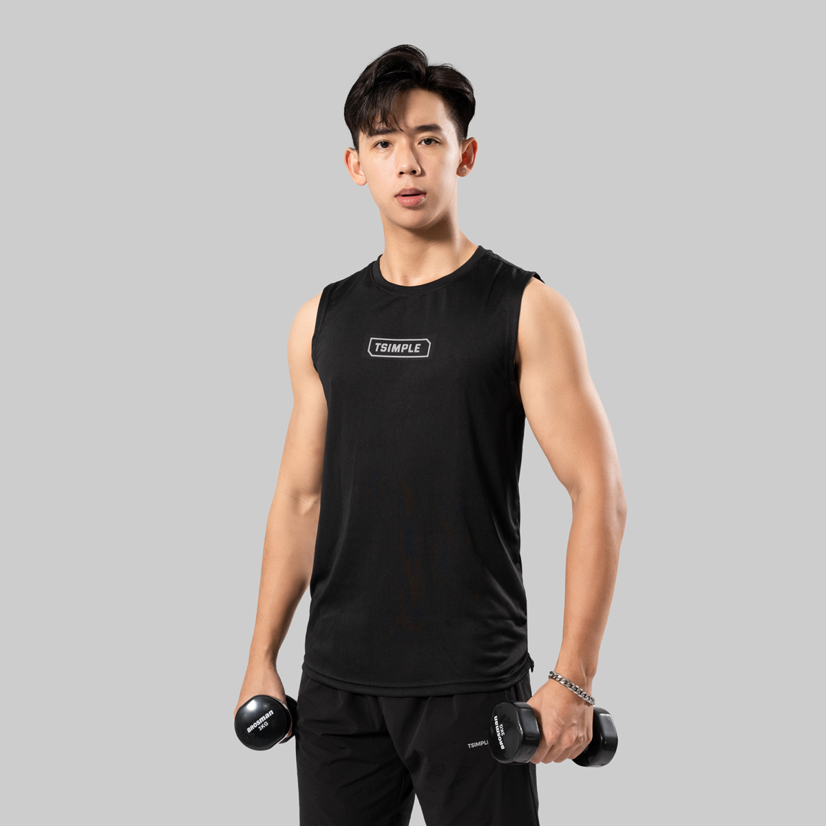 Áo Ba Lỗ Tank Top Thể Thao Nam T-SIMPLE Ver.01 Nhiều Màu