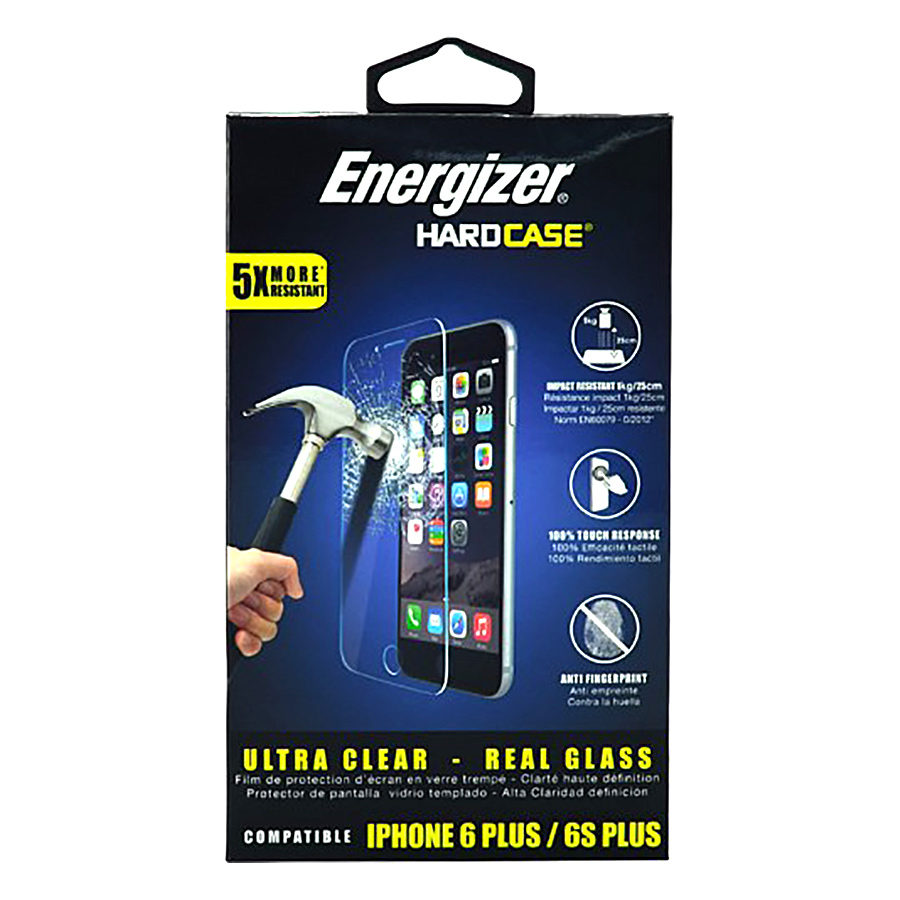 Miếng Dán Màn Hình Cường Lực Energizer Cho Iphone 6/6S Plus - ENSPCOCLIP6SP - Hàng chính hãng