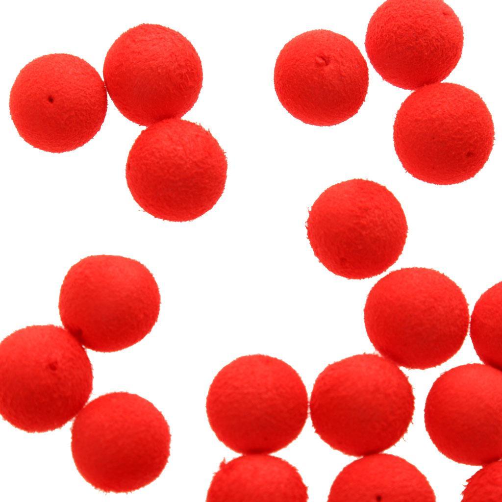 30PCS/Set Colorful Fishing Beads Assorted Soft EVA Round Bead Top Water Floating Ball Fishing Lures Baits Accessory