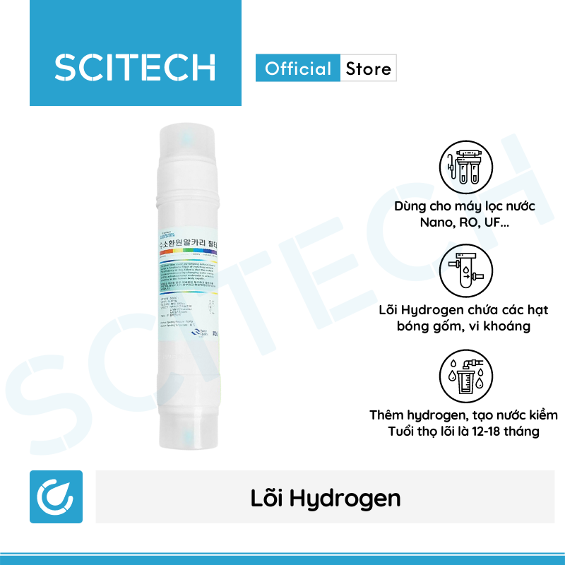 Bộ lọc nước uống công nghệ UF 6 cấp lọc by Scitech (Không dùng điện, không nước thải, tích hợp công nghệ tạo nước ion kiềm) - Hàng chính hãng