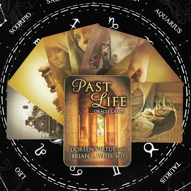 Bài Past Life Oracle Cards Hộp Sắt