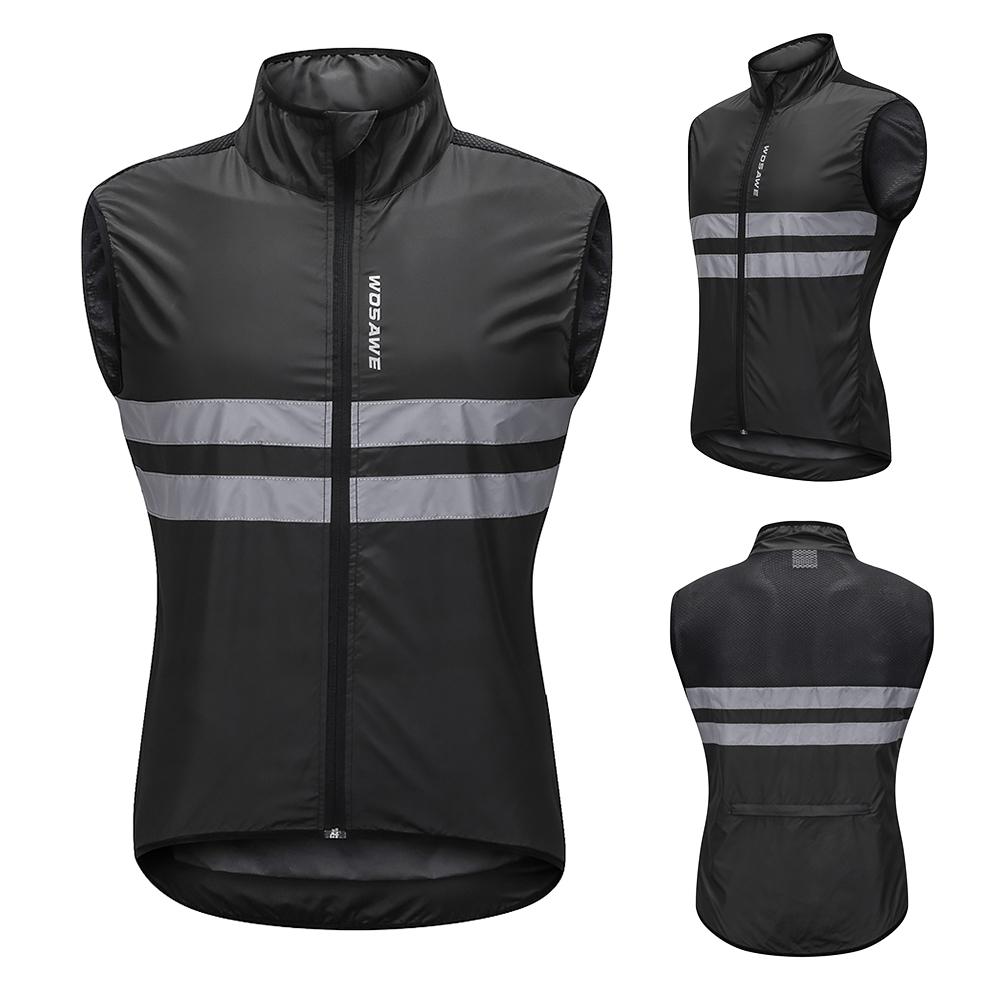 Áo khoác không tay đi xe đạp Jersey chống gió thoáng khí dành cho Nam Nữ